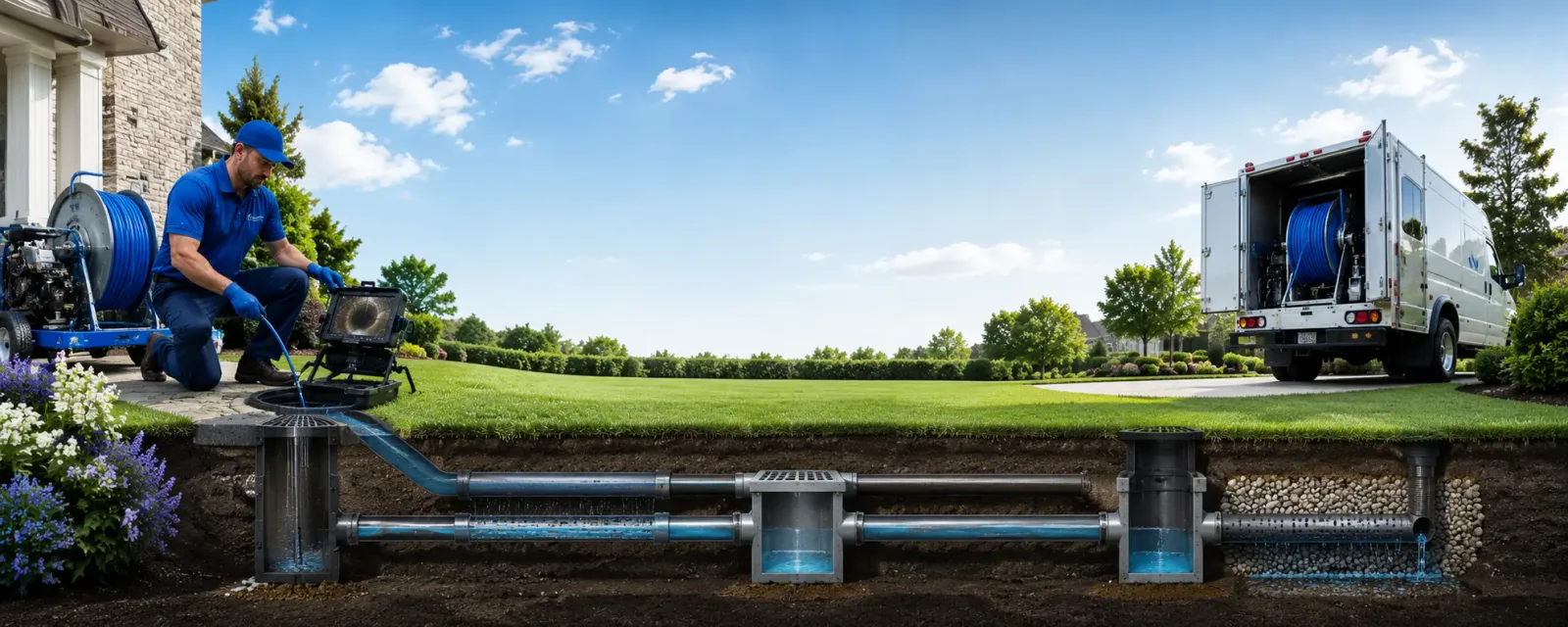 Outdoor drain cleaning information for Donie, TX